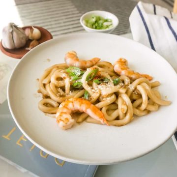 Garlic Shrimp Udon