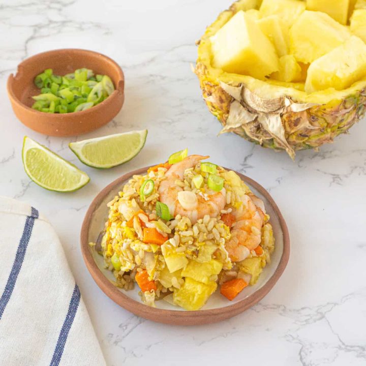 Thai Pineapple Fried Rice with Shrimp Fitsian Food Life