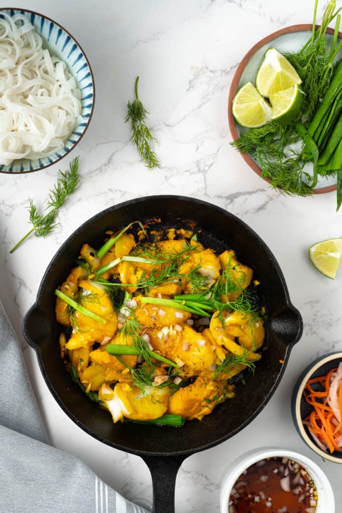 Cha Ca Va Long (Vietnamese Turmeric Fish) - Fitsian Food Life
